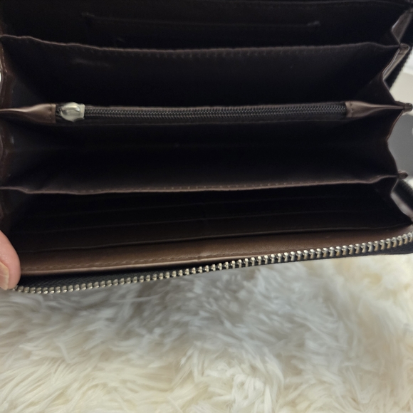 Source Unknown Brown and Black Wristlet Wallet - Picture 3 of 4